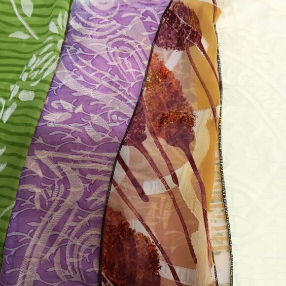 Sterling Styles 100% Artsilk One Size Jacket Kimono Open Multicolor Floral - Picture 5 of 16